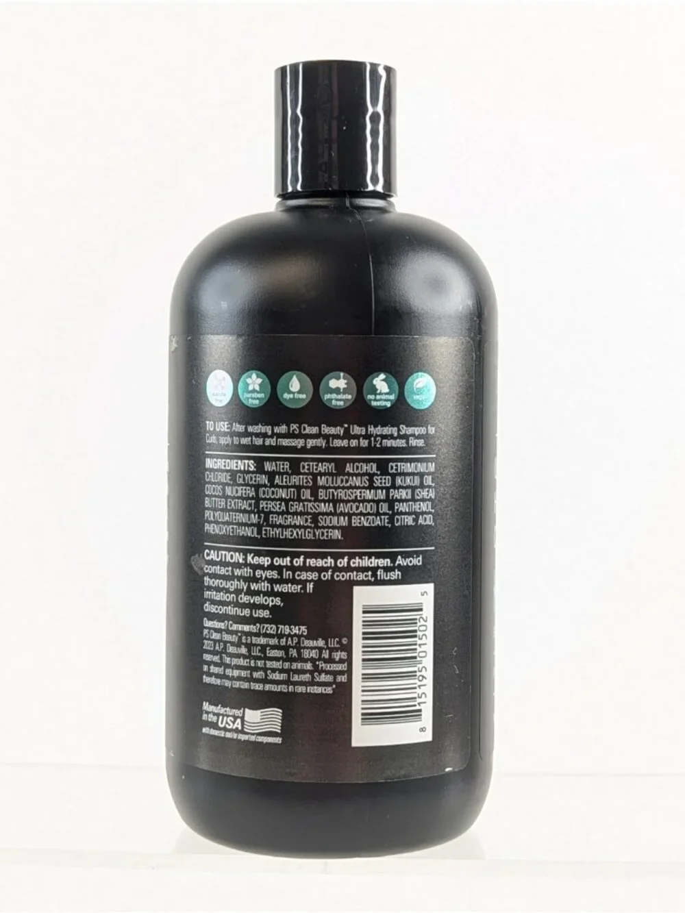 PS Clean Beauty Ultra Hydrating Conditioner for Curls 12 oz Sulfate-Free - NEW